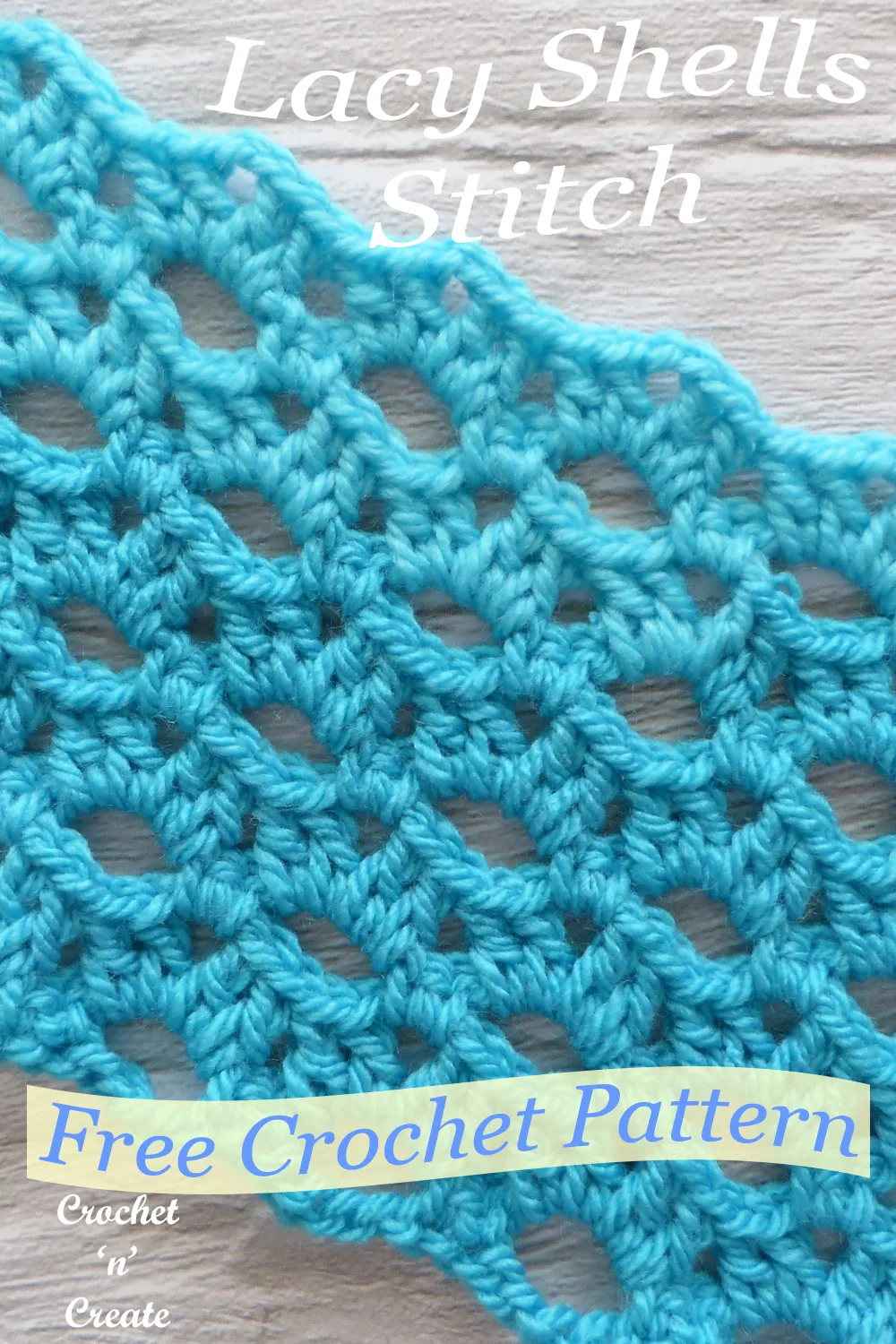 crochet lacy shells stitch