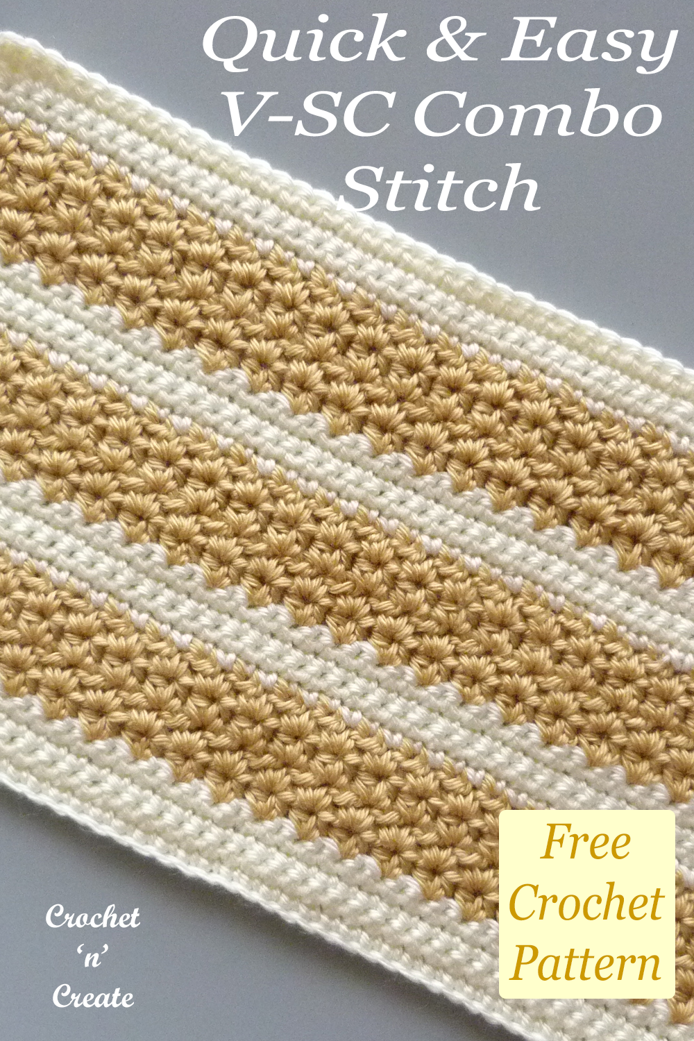 crochet quick and easy v-sc combo