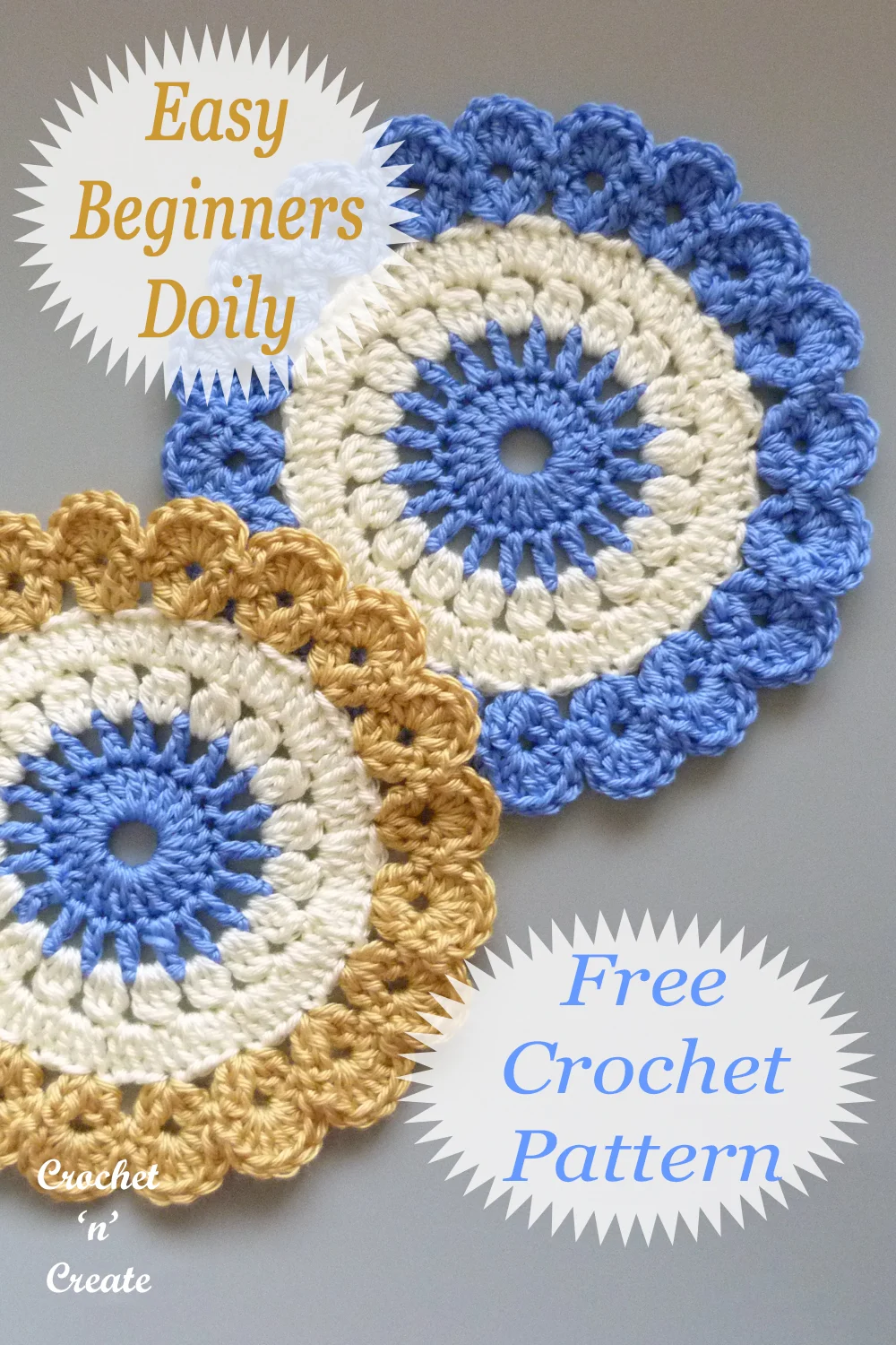 easy beginners crochet doily