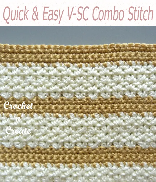 quick and easy v-sc combo stitch