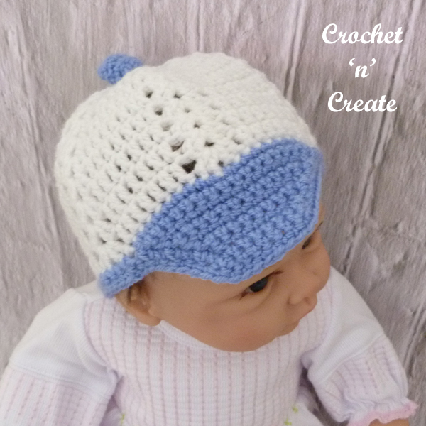 Crochet Baby Peaked Cap Crochet n Create