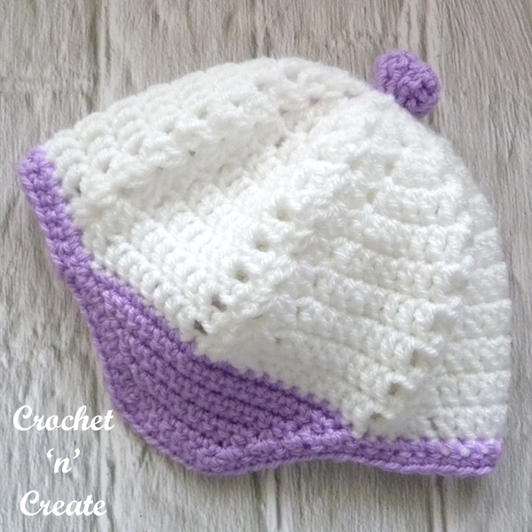 lilac trim hat