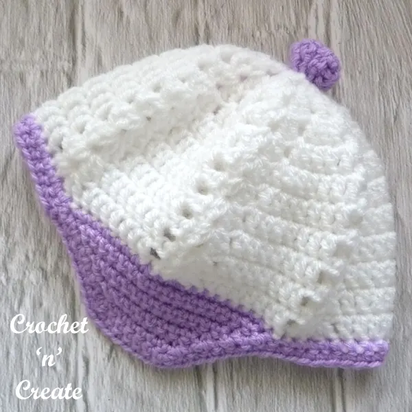 lilac trim hat