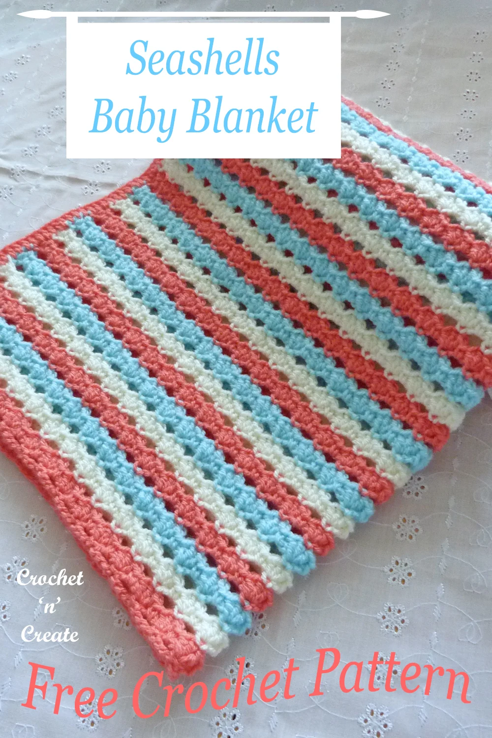 crochet seashells baby blanket