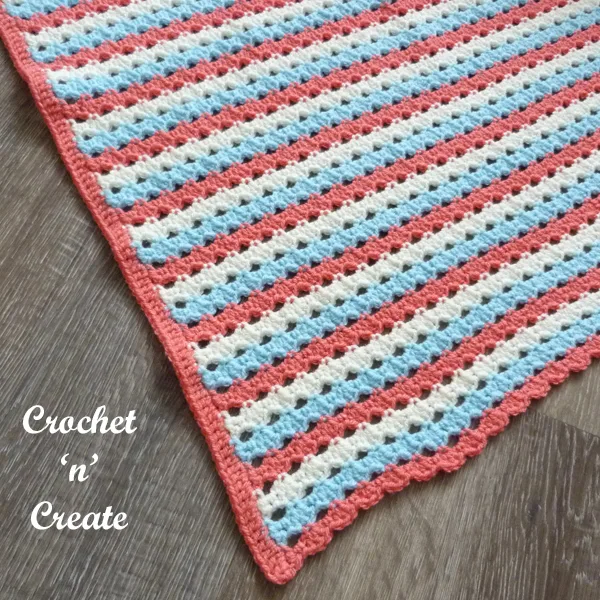 crocheted infant cover