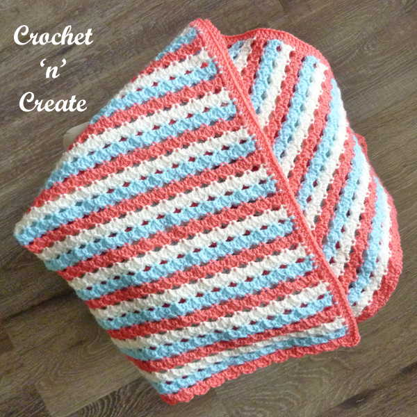 crocheted infant cover