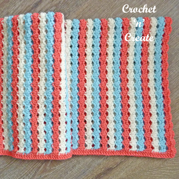 crocheted infant cover