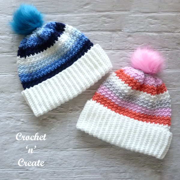 crochet beanie hat pattern