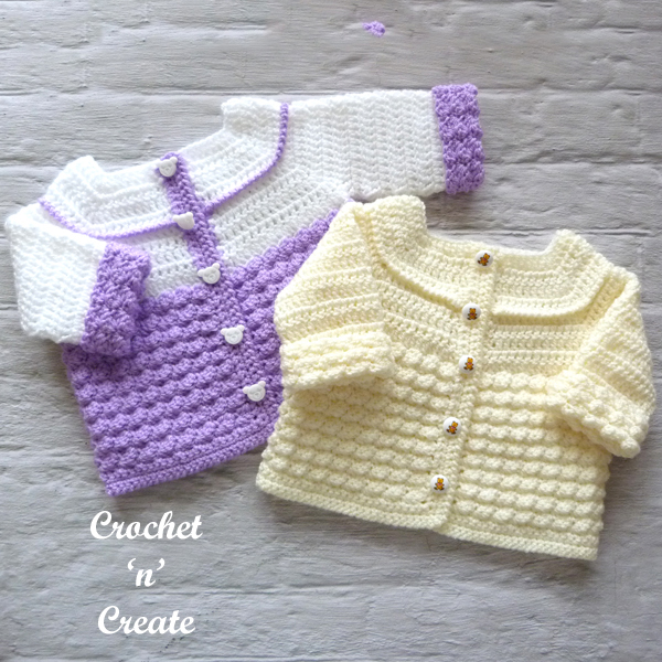 easy crochet baby cardigan pattern free