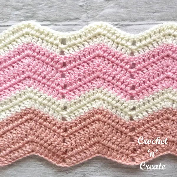 crochet easy chevron stitch tutorial