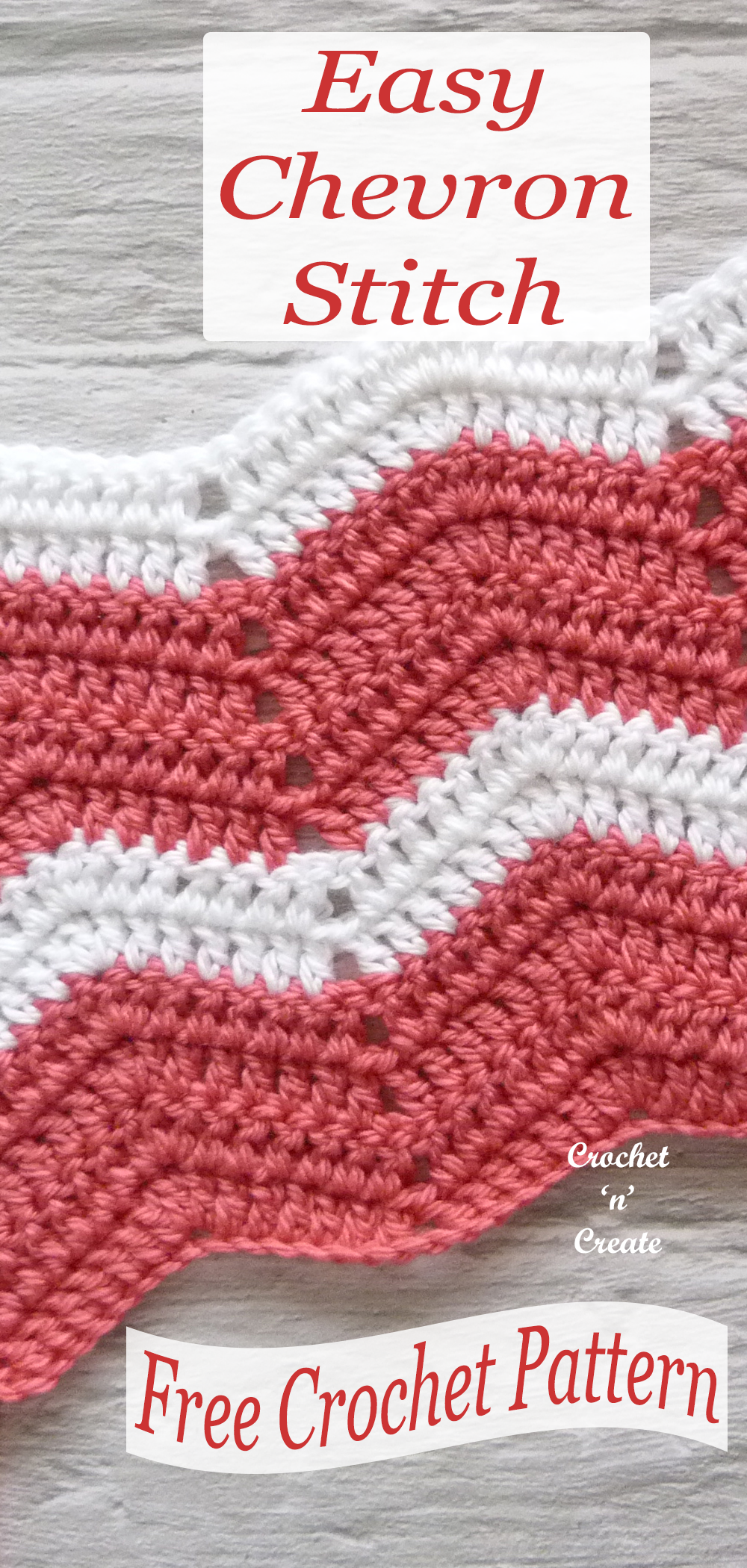 crochet easy chevron stitch tutorial