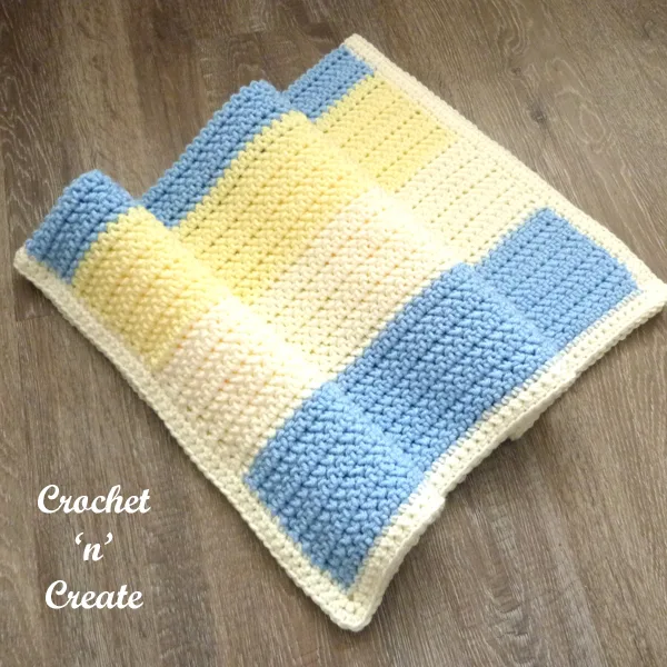 chunky herringbone baby blanket free