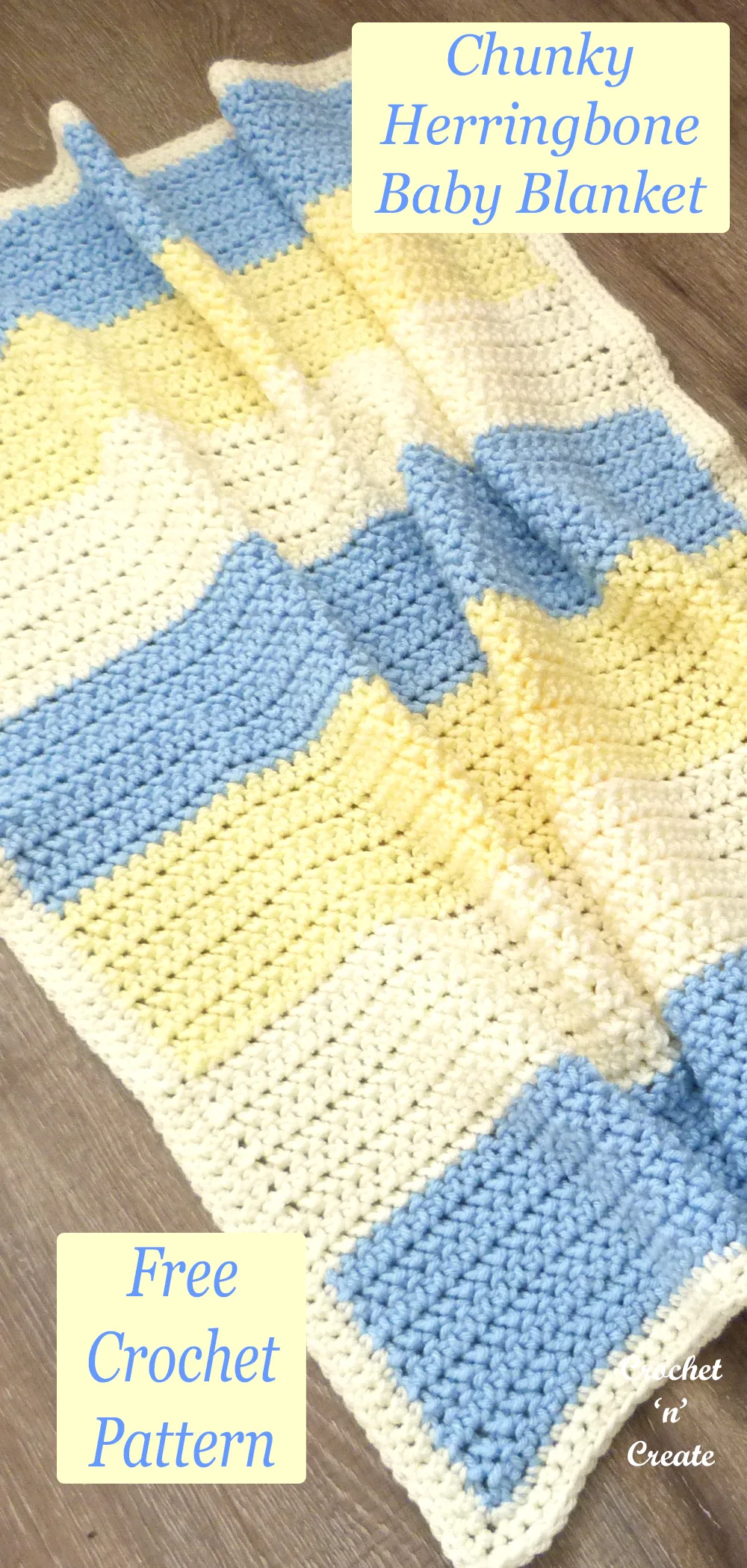 herringbone baby blanket