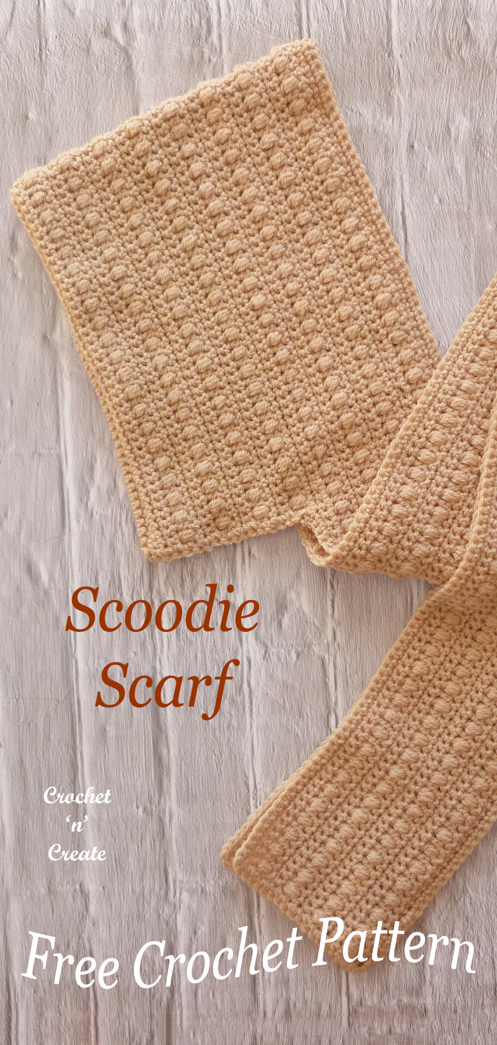 free scoodie scarf pattern