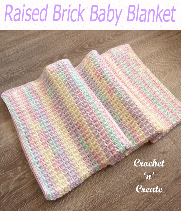 raised brick baby blanket