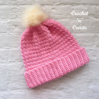 Crochet Textured Beanie Hat Pattern free crochet on Crochet 'n' Create