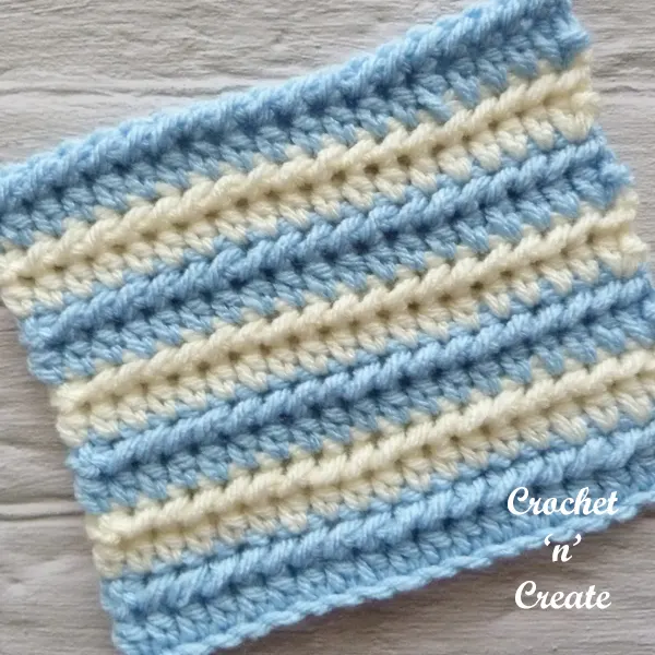 crochet slip through hdc stitch