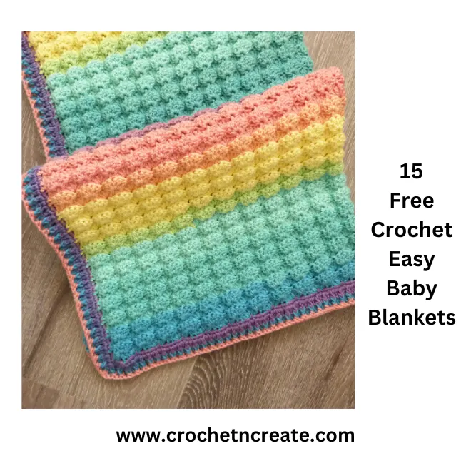 15 Free Crochet Easy Baby Blankets