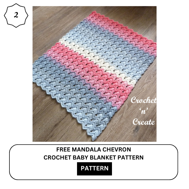 Mandala Chevron Blanket