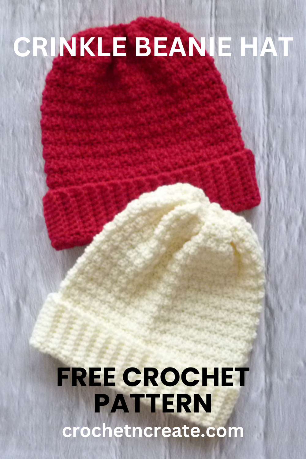 Crochet Crinkle Stitch Beanie