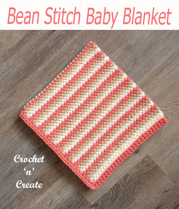 bean stitch baby blanket