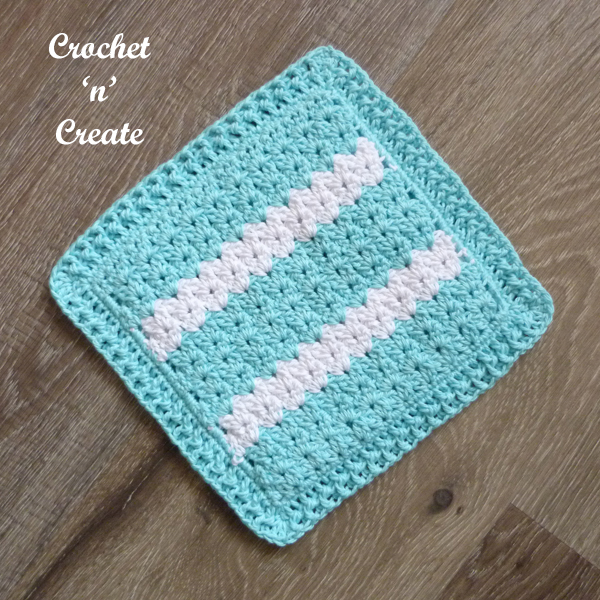 crochet cluster hot pad