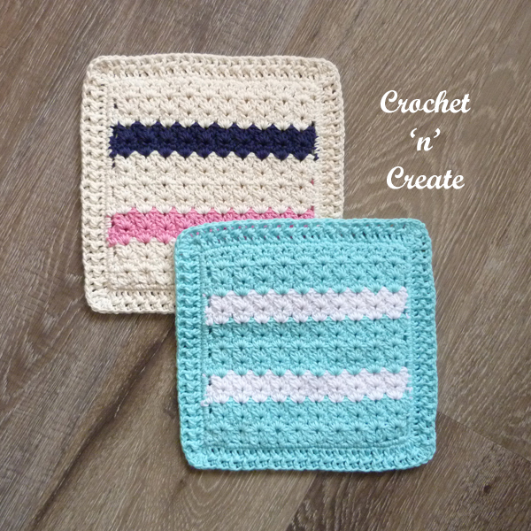 crochet cluster hot pad