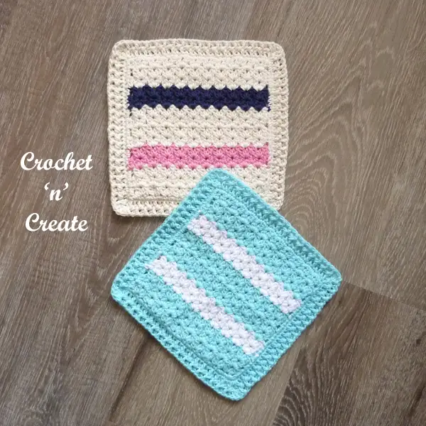 crochet cluster hot pad
