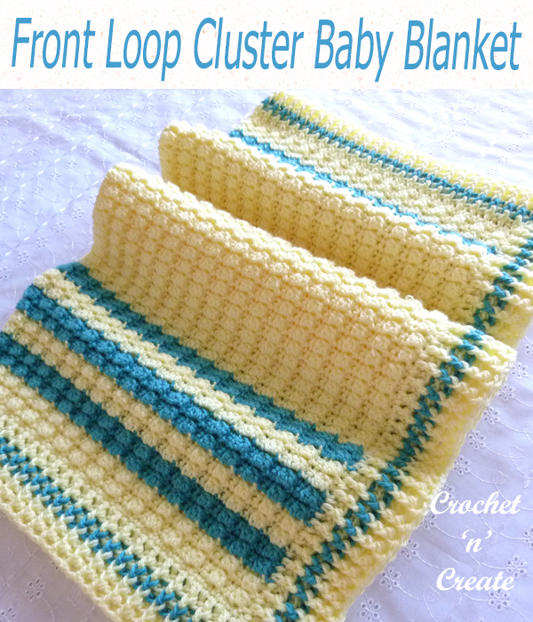 front loop cluster baby blanket