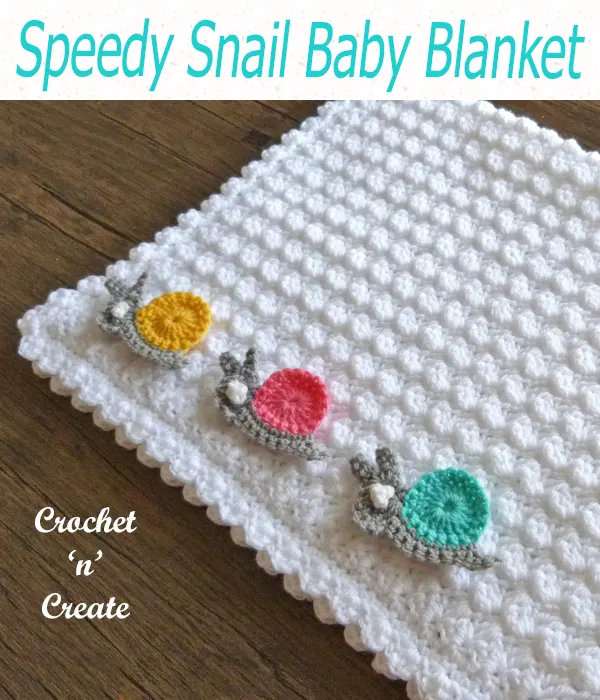 speedy snail baby blanket
