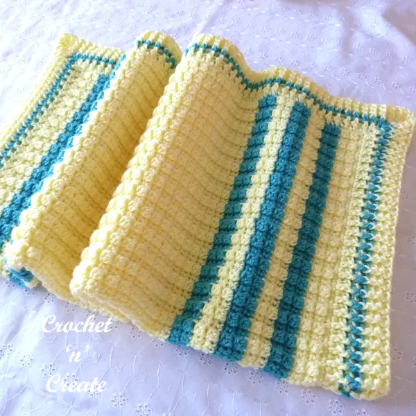 front loop cluster baby blanket