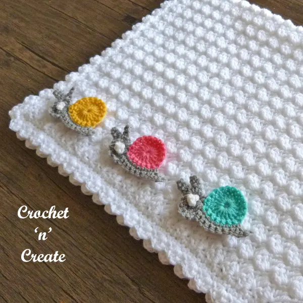 speedy snail baby blanket