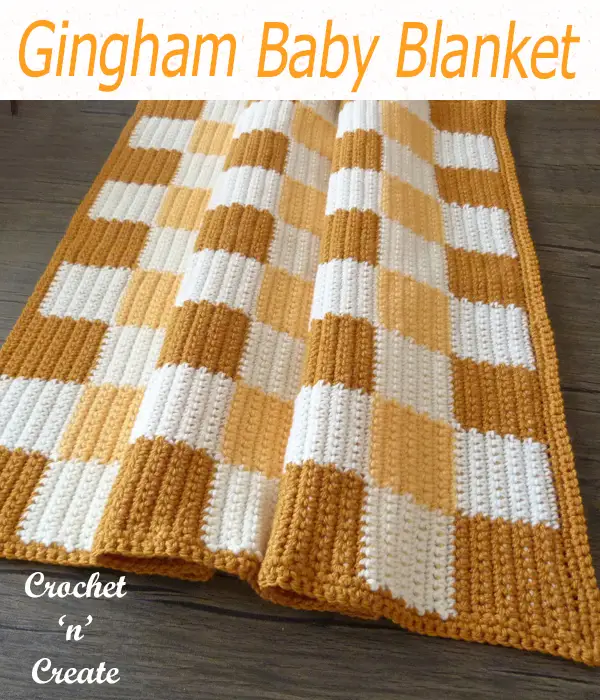 gingham baby blanket