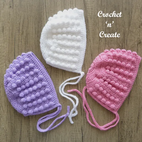cluster bobble baby bonnet