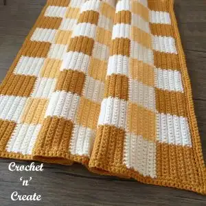 gingham baby blanket