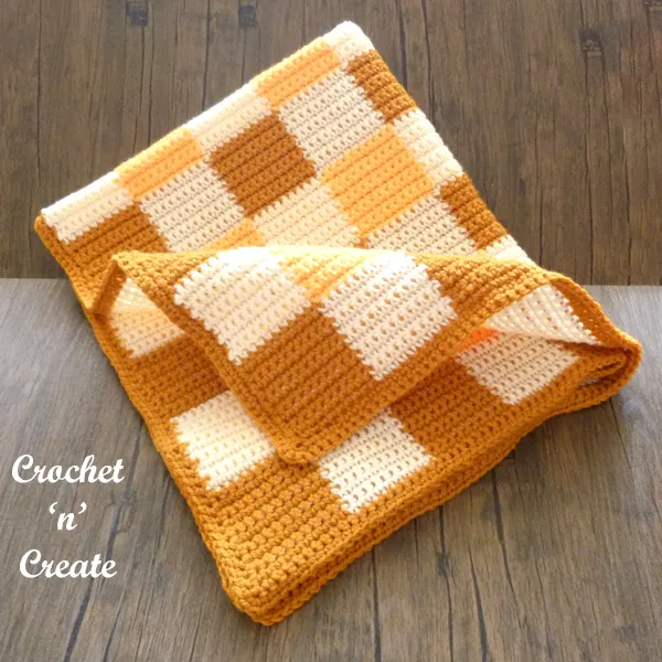 gingham baby blanket