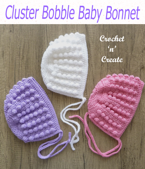 cluster bobble baby bonnet