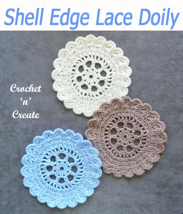 shell edge lace doily