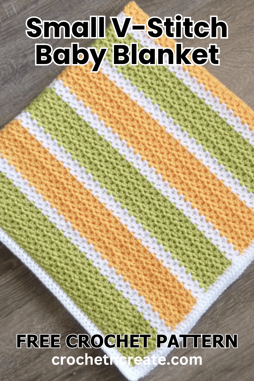 Small V-Stitch Baby Blanket