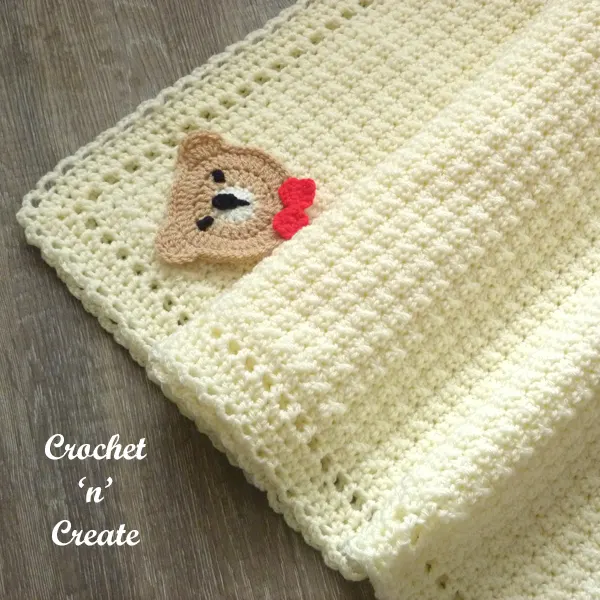classic bear baby blanket