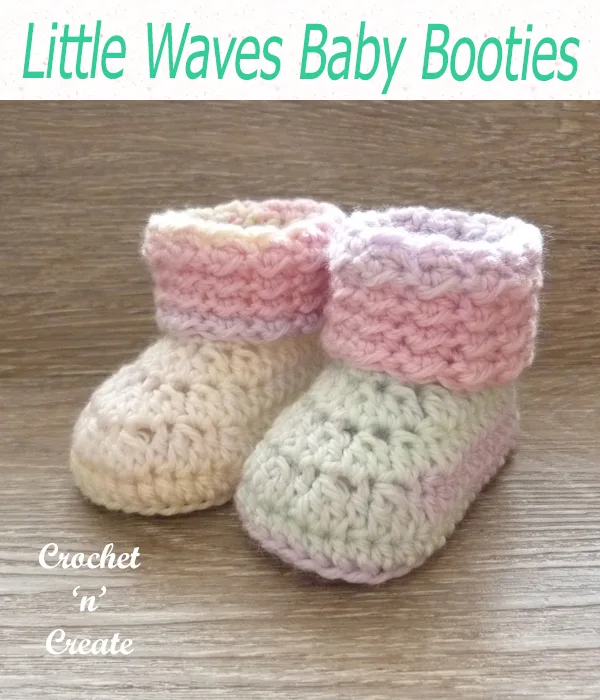 little waves baby booties