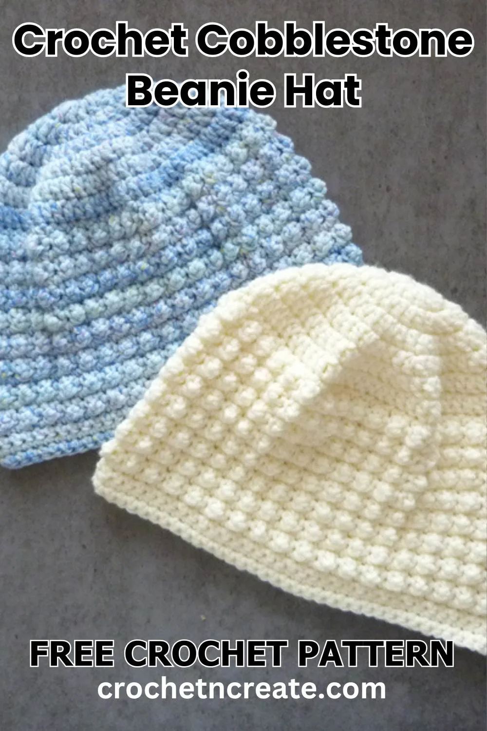 Crochet Cobblestone Beanie Hat