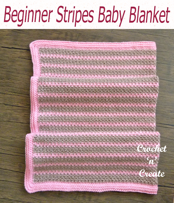 beginner stripes baby blanket