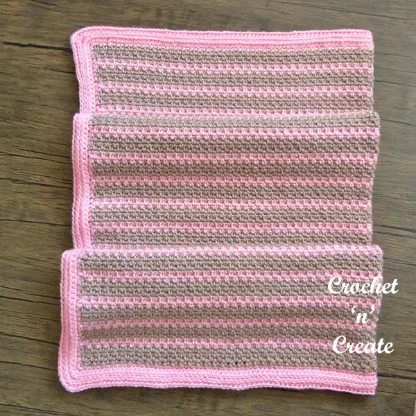 beginner stripes baby blanket