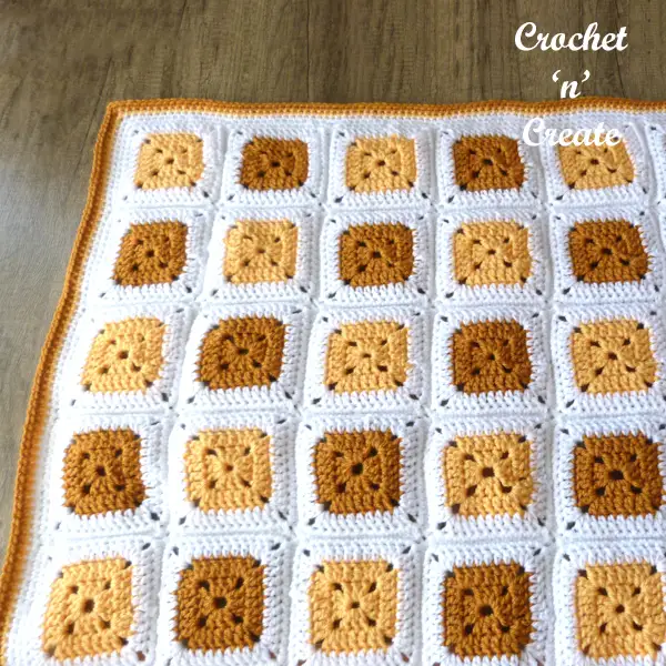 colour splash baby blanket