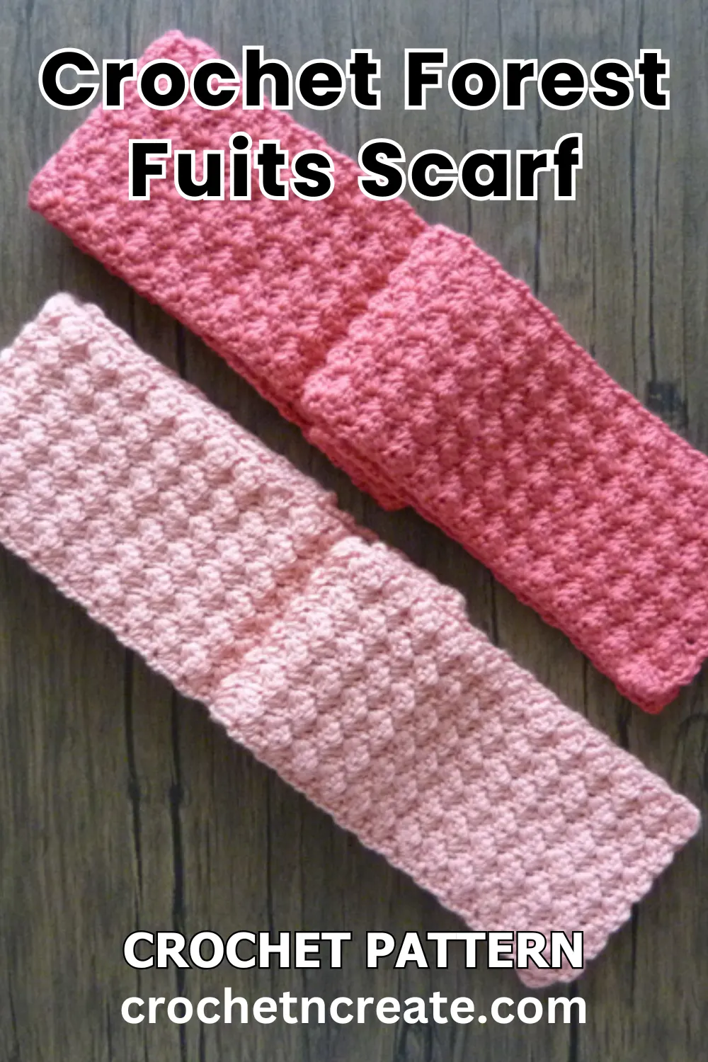 Crochet Forest Fruits Scarf