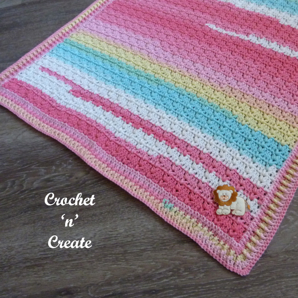 Crochet Puff Baby Blanket Free Pattern on Crochet 'n' Create