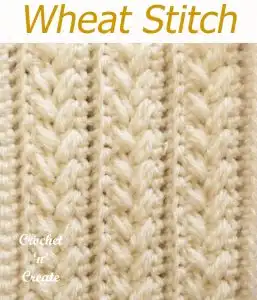 crochet wheat stitch tutorial
