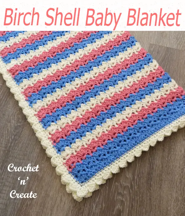 birch shelll baby blanket