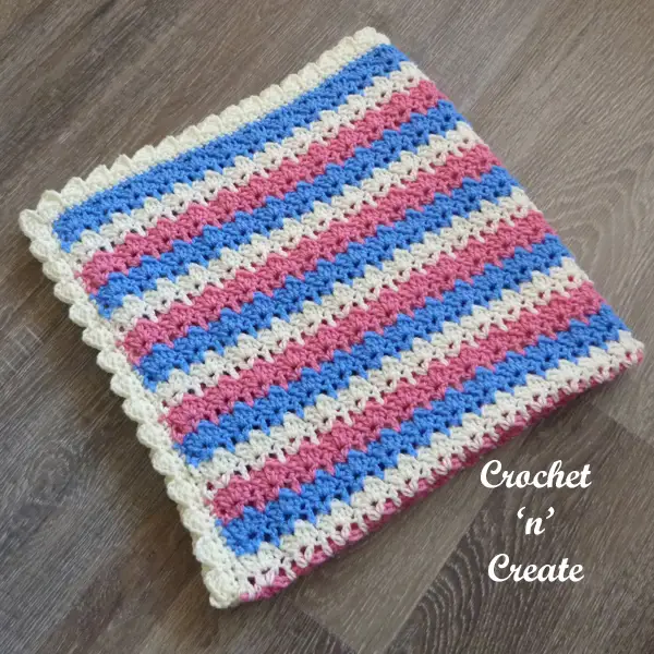 birch shell baby blanket